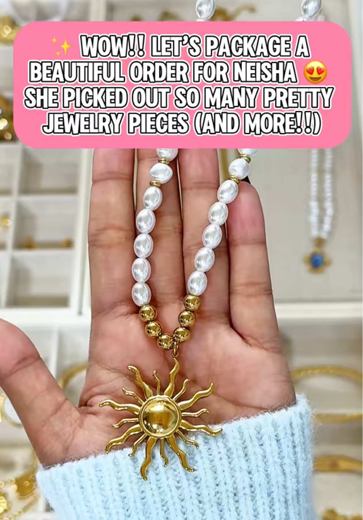 Happy Saturday loves! 🥰 let’s package Neisha’s order. #SmallBusiness #asmrpackagingorders #stirofbeautypackaging 