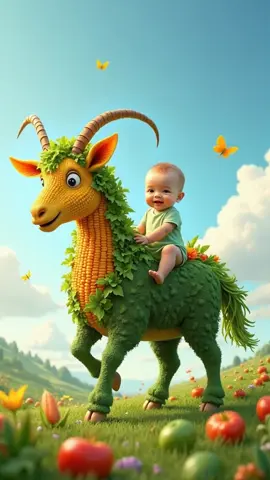 funny baby and cute goat  #forkids#tiktokuk#babyvideos #babytiktok#babyviralvideos #imagetovideo#tranding#foru 