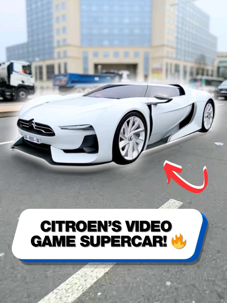 Citroen made a supercar that's straight out of a video game! 🤯 #citroen #supercar #grandturismo #videogames #supercarblondie 