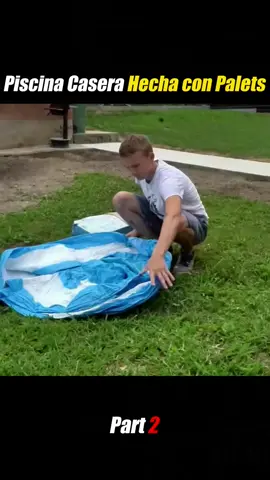 Part 2 - Homemade Pool From Pallet? #build #building #construction #constructionworker #buildhouse 