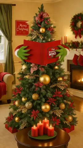 Festive Red Book-Shaped Christmas Tree Topper Decoration ❤️‍🔥❤️‍🔥❤️‍🔥