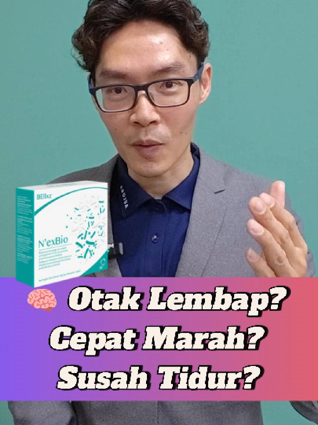 Ramai tak sedar, masalah cepat lupa, susah tidur, emosi tak stabil — semua ni ada kaitan dengan bakteria dalam usus dan otak. NextBio bantu seimbangkan semula sistem tu, supaya otak lebih fokus, emosi lebih tenang ❤️ #JagaOtakJagaEmosi #NexBio