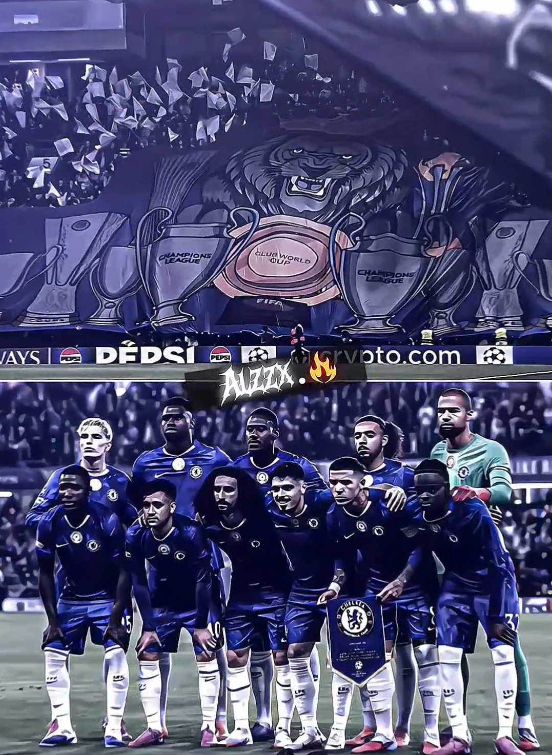 tifo tuh gini 🔥🤭 #chelsea #theblues 