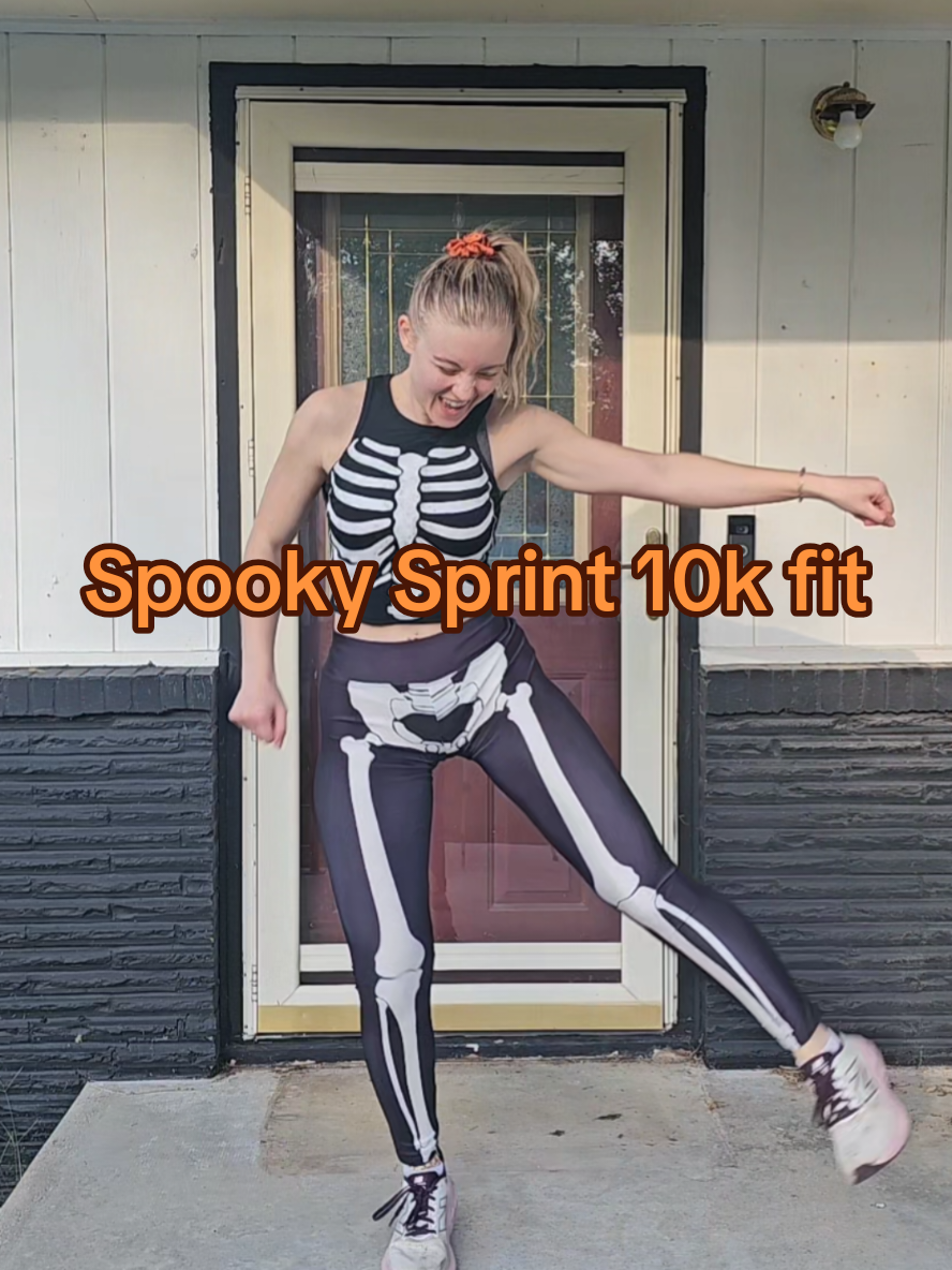 Totally would have done the actual whole dance, but I filmed this after I finished the 10k and I was tired. It definitely was not because I couldn't actually do the dance. 😅🤣 top: @SHEIN leggings: @Amazon Fashion shoes: @New Balance #10k #halloween #runner #run #halloweenrun 