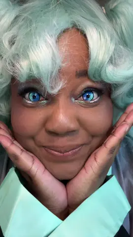 I put this on for a video call I was doing! I got interviewed by Pink Pixels from @the*gamehers to discuss all things cosplay! It was alot of fun! Since I had the spoons I really wanted to dress up.  Contacts from @PinkyParadise  Makeup brands used @Yva Expressions ✨ @Haus Labs @ONE SIZE BEAUTY @Super Baddie Kawaii @Benefit Cosmetics @Stillacosmetics @NYX Professional Makeup @essence cosmetics  #hatsunemiku #vocaloid #thegamehers #cosplaystar 