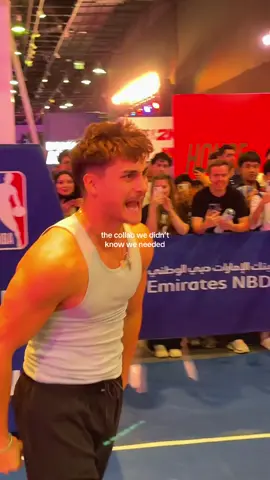 @MK and the @Professor Live hooping at the NBA district in Abu Dhabi 