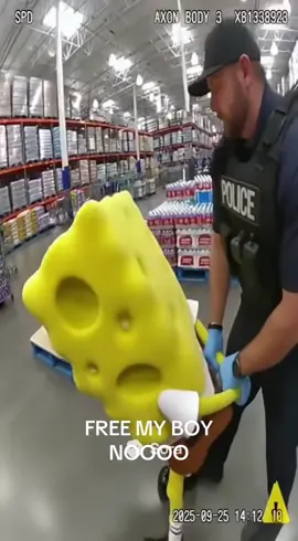 SpongeBob is facing serious charges #funny #sora #relatable #spongebob