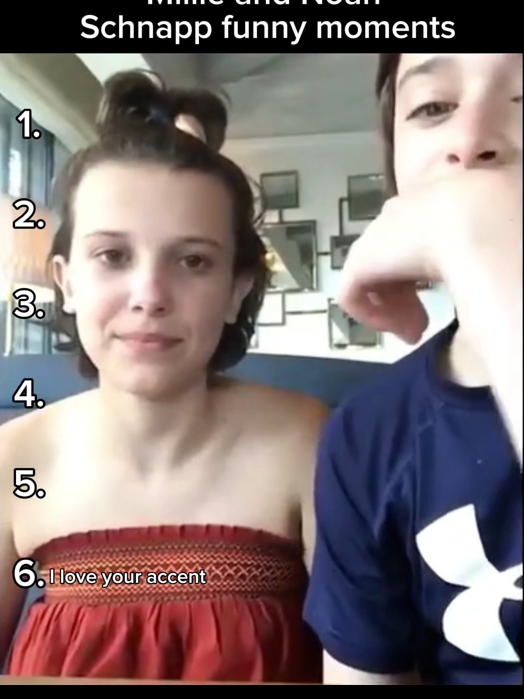 Millie and noah schnapp funny moments #milliebobbybrown #noahschnapp #strangerthings