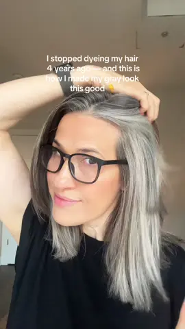 4 years dye-free and my gray hair has never looked better! 🙌 When I started using MONAT 1.5 years ago, my gray hair went from dull and frizzy to smooth, shiny, and full of life. Want the same results? DM your email and I’ll send you the link to the 3 products that started my healthy hair journey. 🌿. #grayhair #silverhair #silversisters #naturalhair #GrayHairJourney 