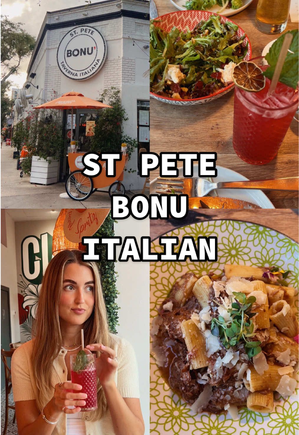 📍Bonu Italian DTSP! The Genovese pasta is a must! #stpete #stpetersburg #bonu #tampabay #italianfood 
