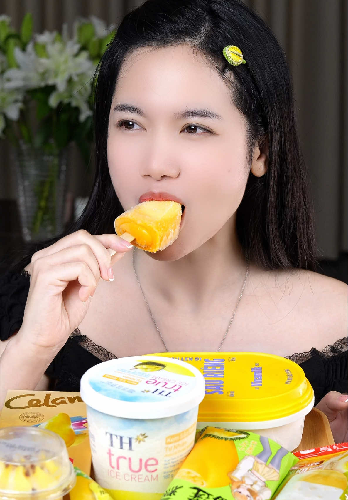 Mukbang kem sầu riêng cùng mình nha  #mukbang #asmr #ancungtiktok 