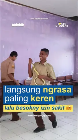 Jagoan kelas nih, tapi besoknya langsung izin ga masuk kelas.