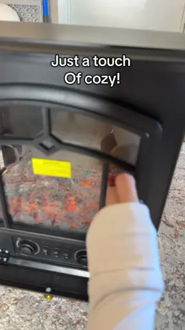 I love these cozy fireplaces. They add such a cute aesthetic and you don’t have to turn your heat on right away. #TikTokShopBlackFriday #CozyHomeVibes #ElectricFireplace #WarmAndAesthetic #falldealsforyou 