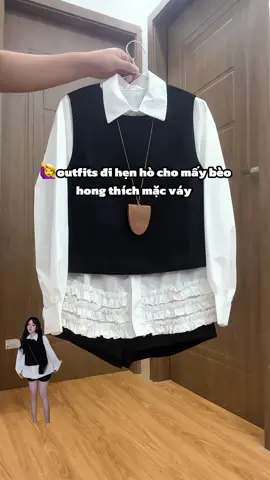 Outfit đi hẹn hò cho mấy bèo hong thích mặc váy đây ạ #meoreview #setdoxinh #setvay #setsomi 