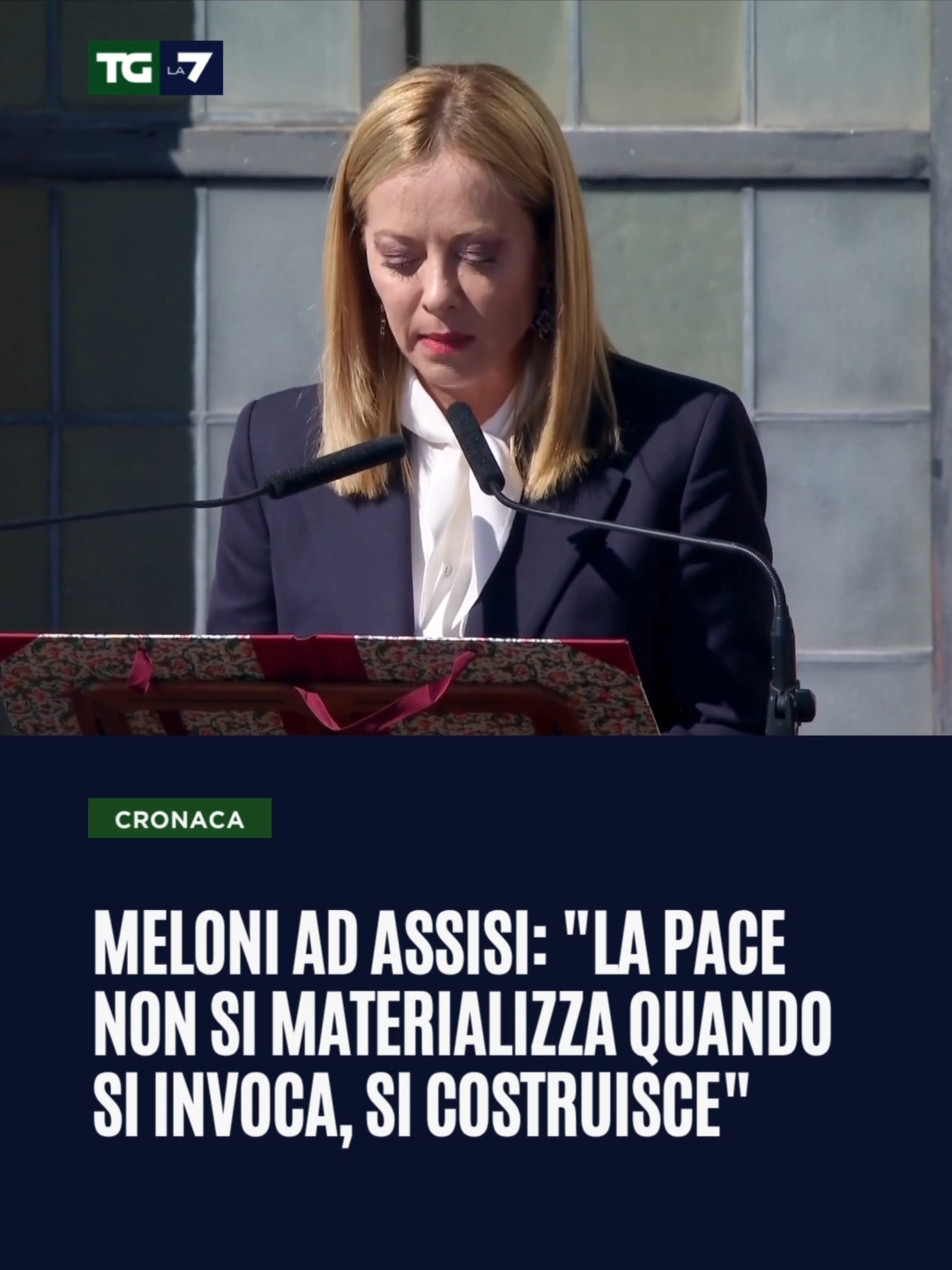 Il Presidente del Consiglio Giorgia Meloni, durante le celebrazioni di San Francesco ad Assisi, ha voluto sottolineare che la pace non è un concetto astratto né un desiderio che si realizza da sé. 