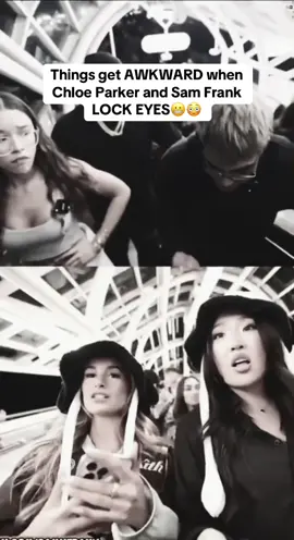 Things get AWKWARD when Chloe Parker and Sam Frank LOCK EYES😬😳#chloeparker #n3on #samfrank 
