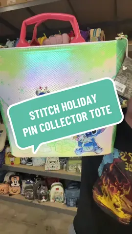 Disney Pin Collectors show off your pins this holiday season with the Lilo & Stitch pin collector tote #liloandstitch #disney #disneypins #disneypintrading #threelittlemingos 