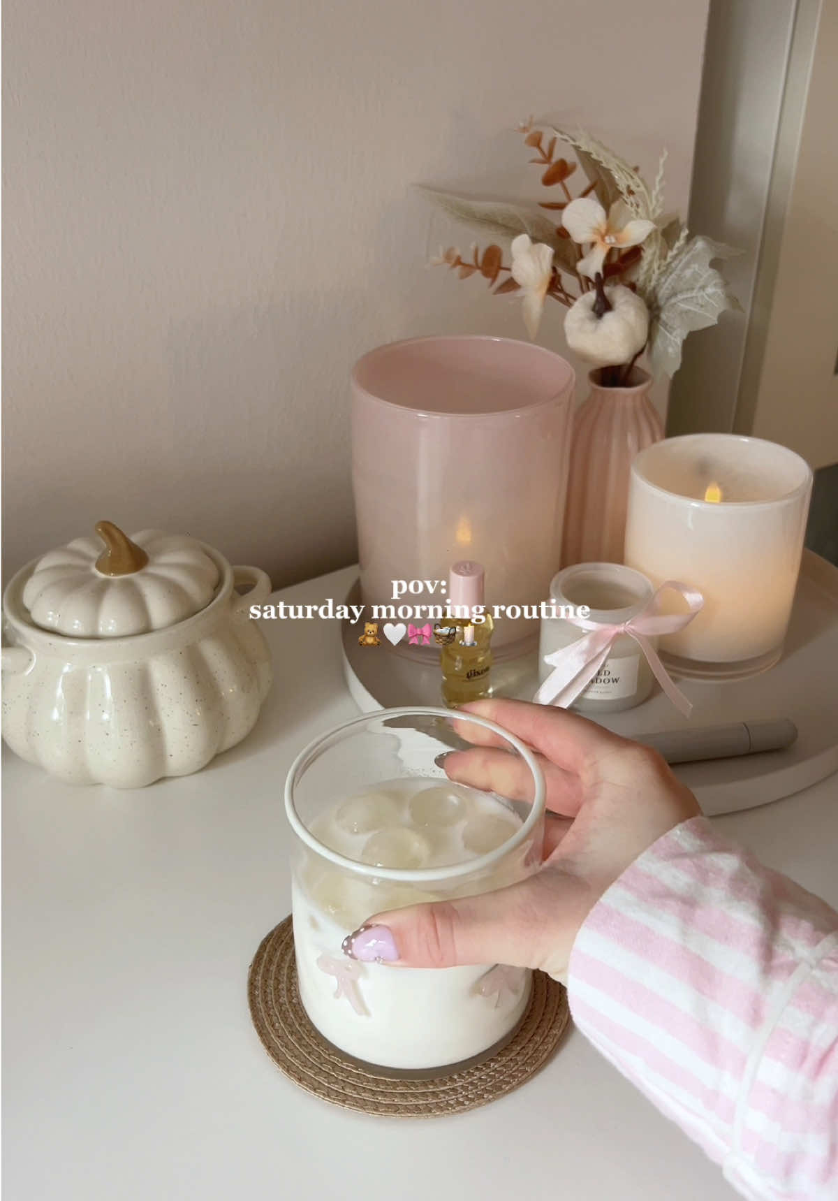 pov: saturday morning routine🧸🎀🕯️ #morningroutine #autumn #routine #girly #saturdaymorning  @Gisou @ELEMIS @SKIN1004 US @Clinique @Summer Fridays @Kylie Skin 