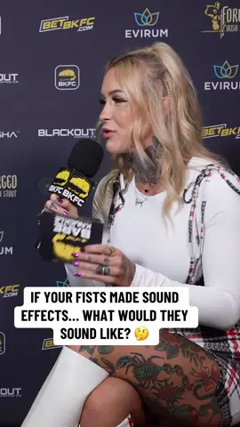 POW 💥 BAM 💢 SWOOSH 🌀 If your fists had sound effects… what would they sound like? 👊🔊😂 #BKFC82 | Oct 4 | Tix at BKFC.com | Live on DAZN 👉 Buy now at DAZN.com | Link in bio