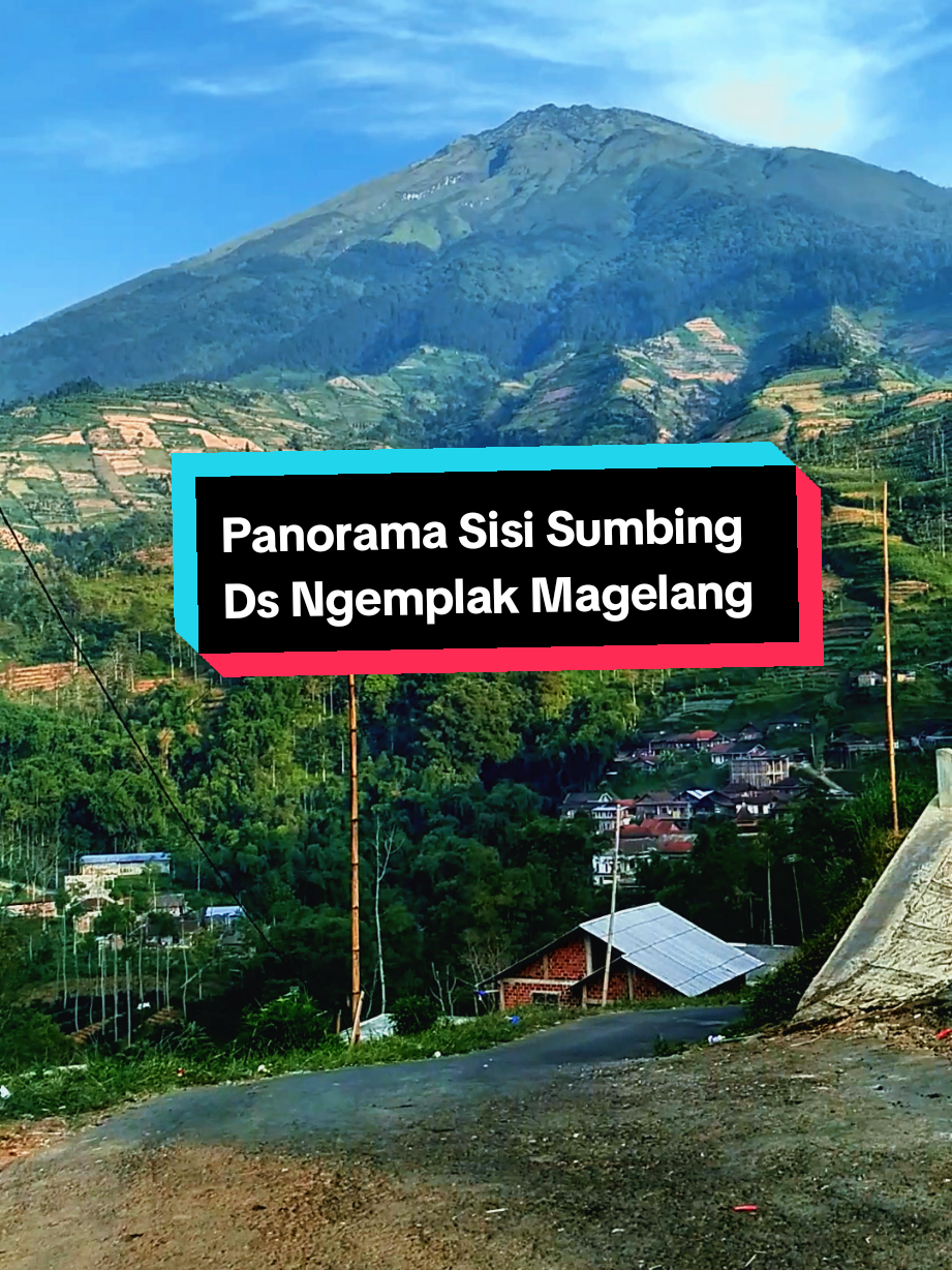 Panorama desa lereng gunung sumbing magelang jateng🌿 ❤😍#sisisumbing #gunungsumbing #magelangexplore #lagujawa #padahariini 
