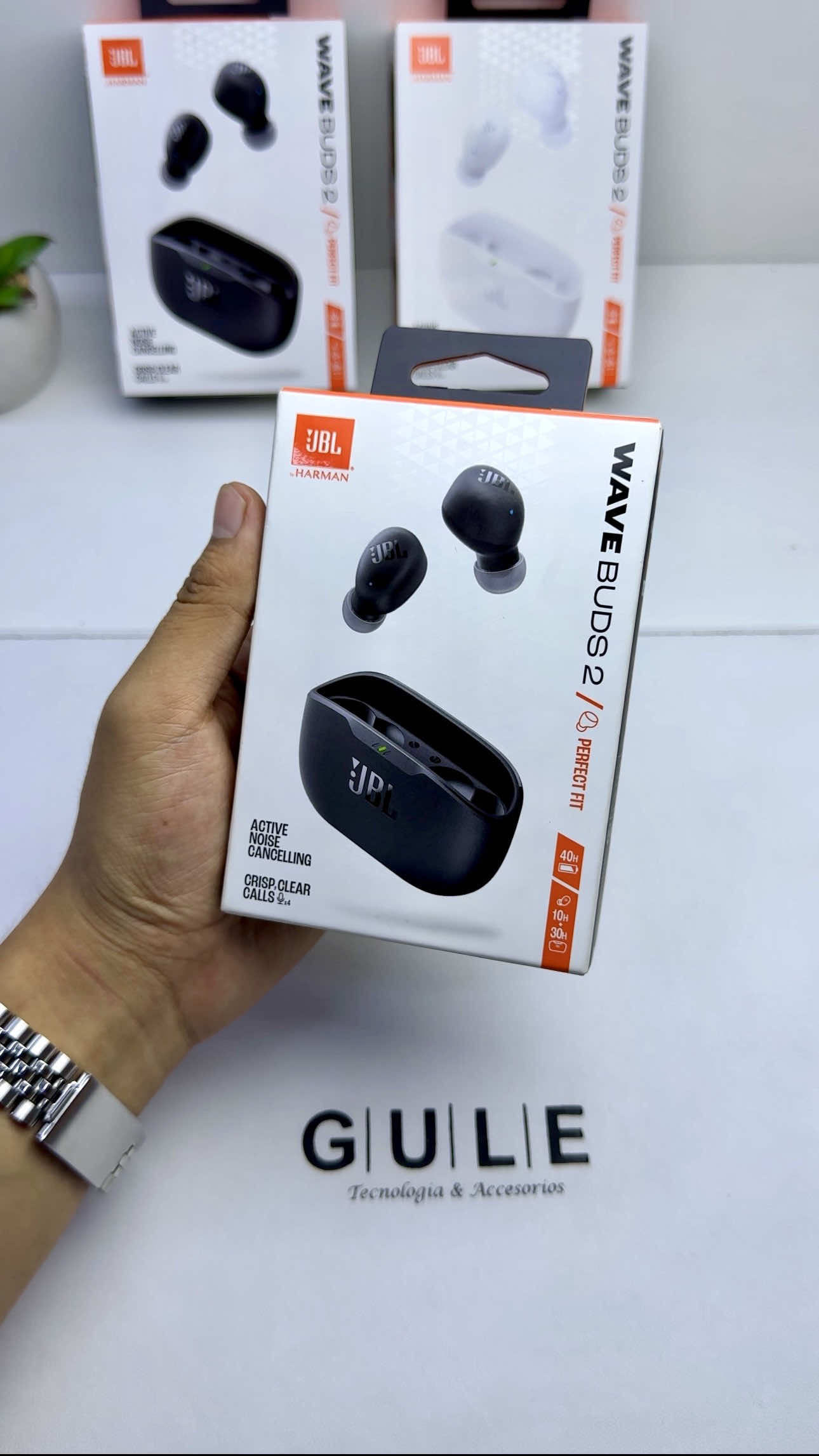 Adquiere tus audífonos JBL wave buds 2. Escríbenos al WhatsApp ✅ 946/261/625 También visitamos en tienda en el Mall Aventura Santa Anita. #gule #guletecnologia