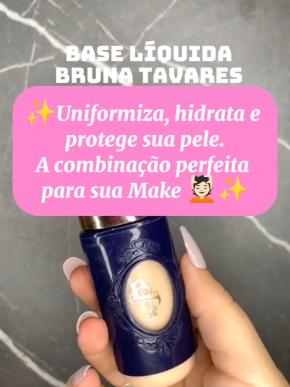 Base Líquida Bruna Tavares BT Skin Acabamento Aveludado 40 ml. Comente Eu Quero para receber o link. #base#liquida#brunatavares#make#pele