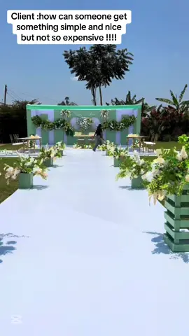 Shades of green at Vian & Gloria’s wedding # #fyp #2025bride #ugandanweddings2025 #greenthemeddecor #normaltentsdecor 