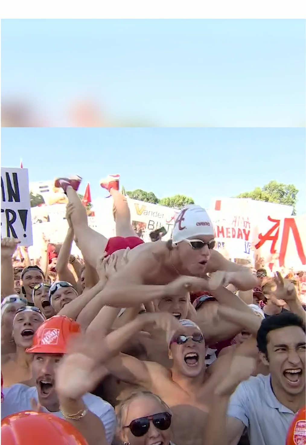Where’s @Pat McAfee Show Clips’ Speedo from #Miami 👀 #CollegeGameDay #cfb #alabama #patmcafee 