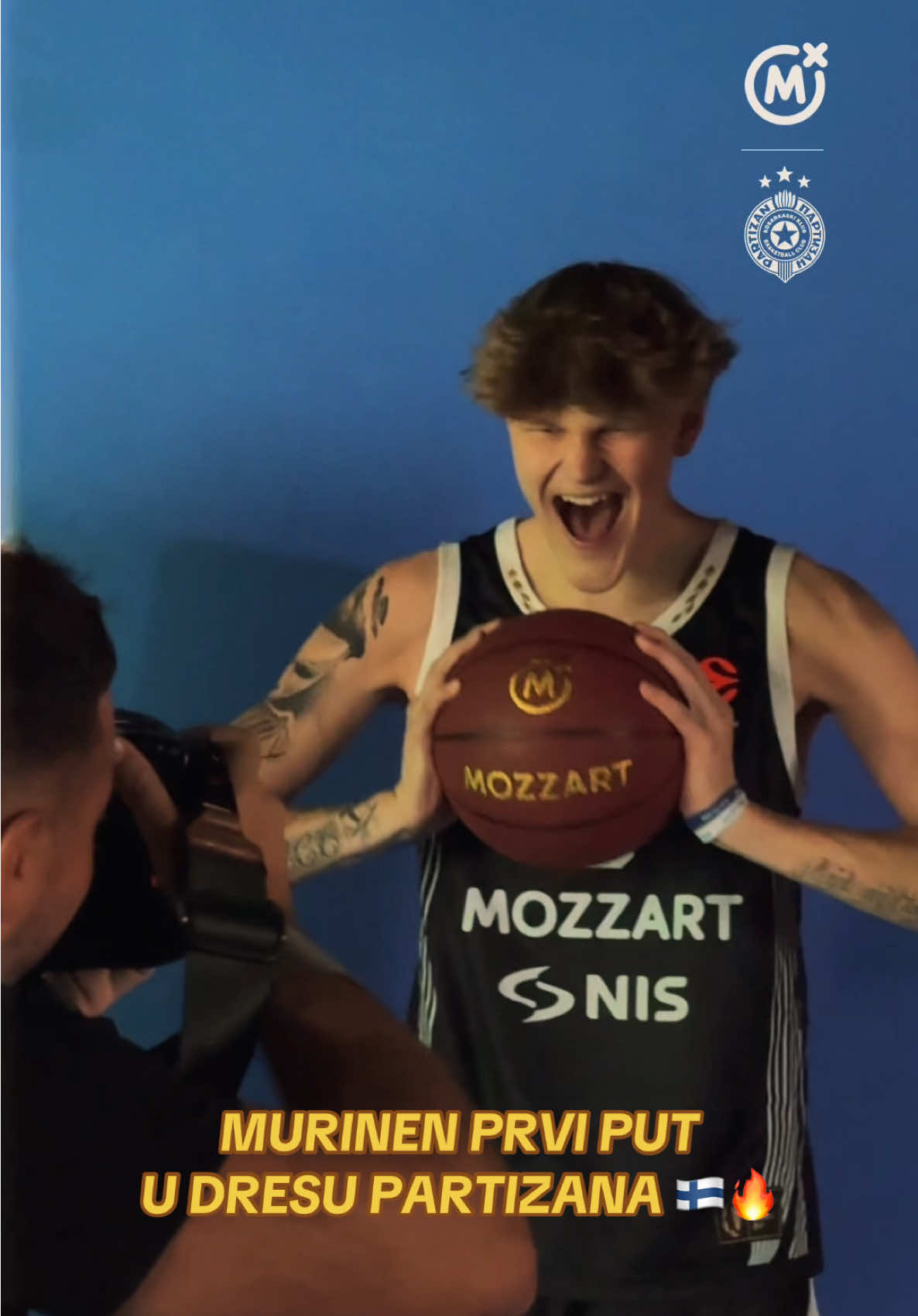 Mika Murinen 🔥👀 #mozzartsport #partizan #finland #euroleague  