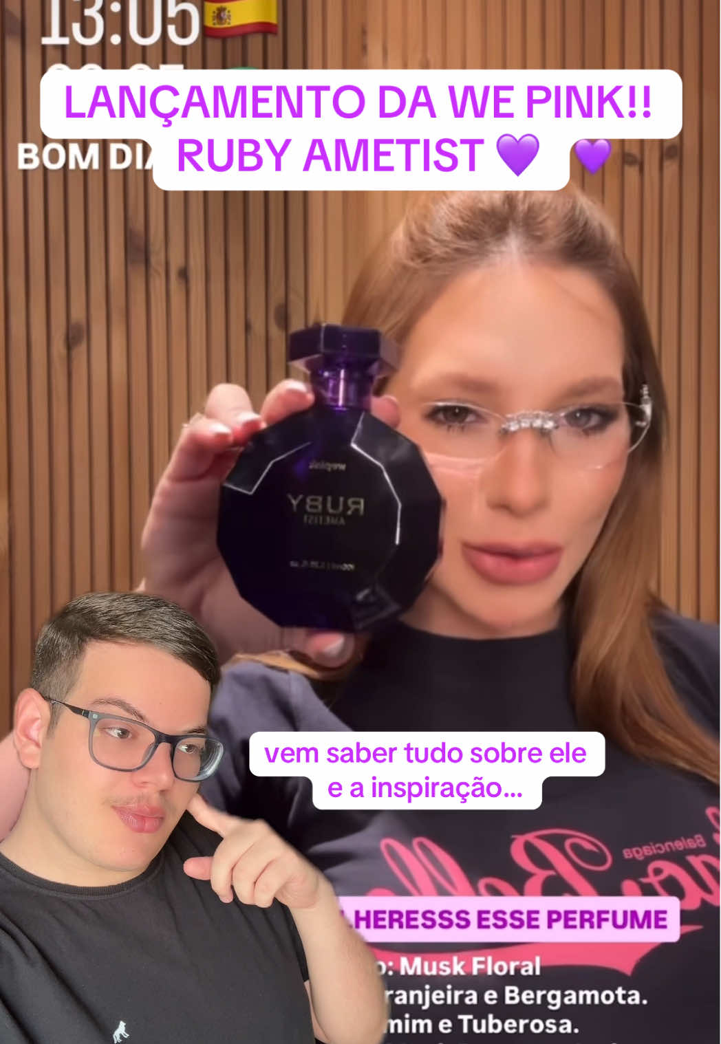 ruby ametist, o mais novo lançamento da wepink!! 💜 se for realmente essa inspiração eu vou amar muitoooo. @Samara Pink @wepink @Virginia  #perfume #virginia #wepink #lancamento #rubyametist 