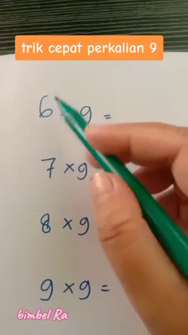 trik cepat perkalian 9 .cuma butuh bbrp detik .. ikutin ya bestie #fyp #matematika #trikcepat #caracepat