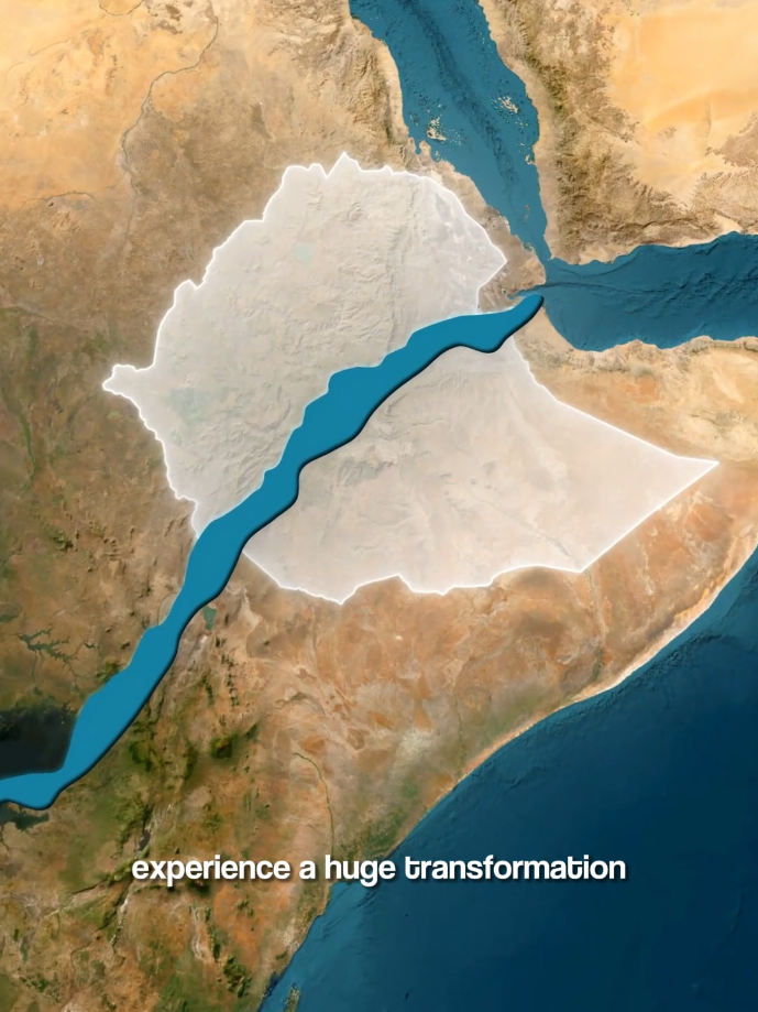 Africa Is Splitting Into TWO Continents! 🌊
 #Africa #GeographyFacts #TectonicPlates #EarthScience #Ethiopia 
  