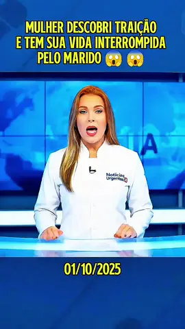 Mulher descobre traição e tem sua vida interrompida pelo marido #ultimasnoticias #jornalismo #criaIA