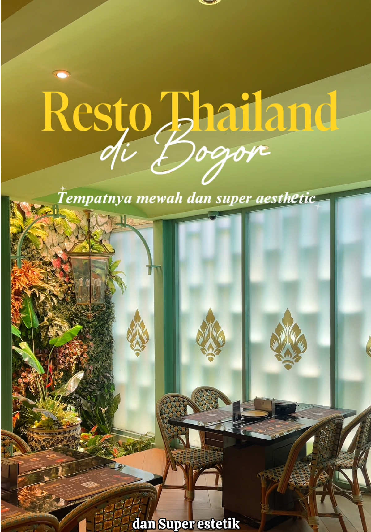 Resto Thailand di Bogor tempatnya mewah dan aesthetic✨ dan skrang sudah bisa diorder lewat Tiktok dengan harga yang lebih affordable. Klik tag lokasi divideo ini buat order nya yaaa #PromoSeruWeekend #Rachapon #juarajajanoct #JelajahBegah #promomakangajian 