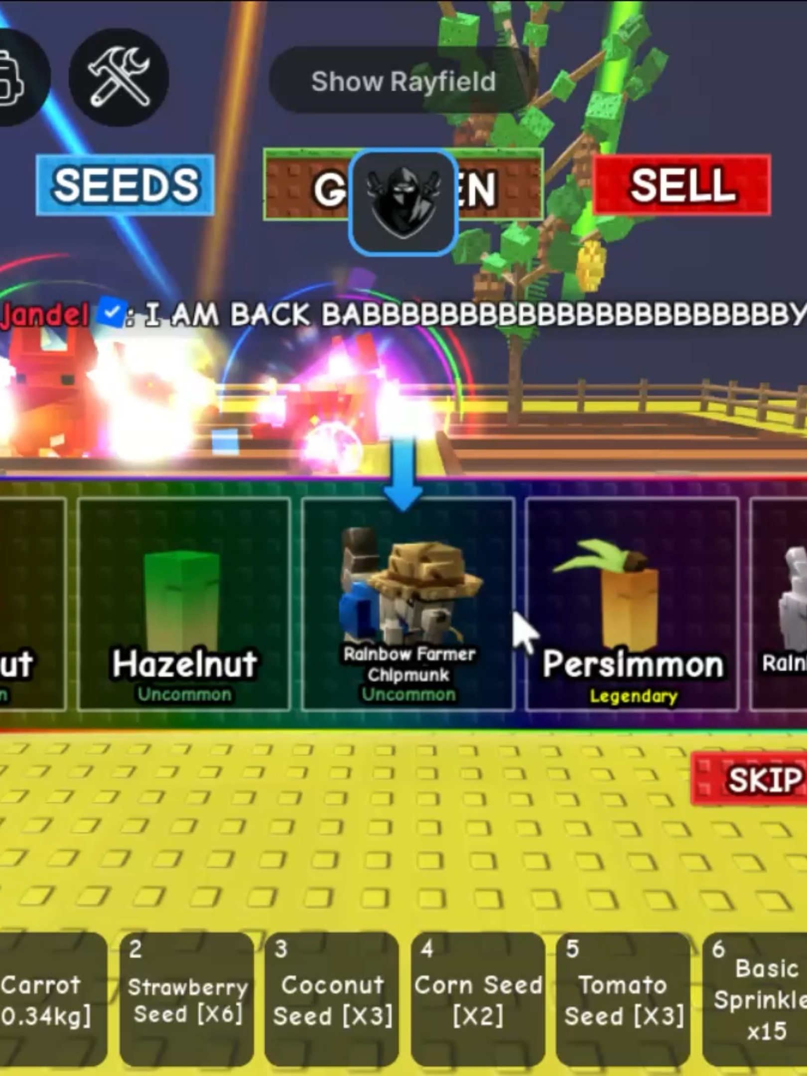 UNLIMITED SPIN RAINBOW CHINCHILLA #roblox #robloxgames #robloxfyp #robloxedit #robloxstory #growagarden #gag #jandel #growagarden🥒🌶den