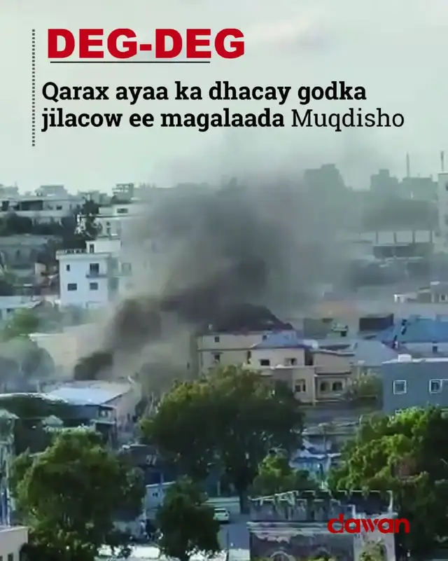 Degdeg: Qarax ayaa daqiiqado ka hor ka dhacay godka Jilacow ee magaalada Muqdisho. Nooca qaraxa iyo khasaaraha uu geystay illaa hadda lama oga. Wixii faahfaahin ah ee kasoo kordha waxaan idiinla wadaagi doonaa . #Somalia #somaliatiktok #dawantv 