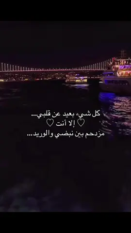 #كل_شي_يبعد_عن_قلبي #إلا_انت #مزدحم_بين_نبضي_والوريد ❤️