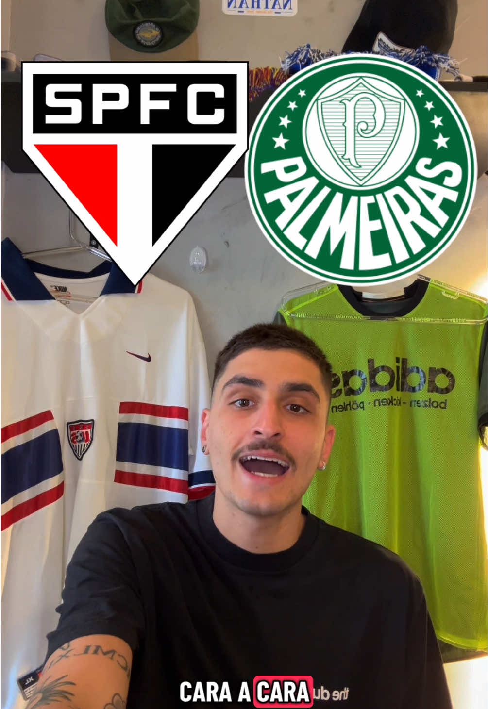 CARA CARA PALMEIRAS X SÃO PAULO!  Quem ganha esse jogo?  #palmeiras #saopaulo #spfc #brasileirao #futebol 
