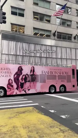 Next stop: The Victoria’s Secret Fashion Show. Hop on!   #VSPINK #NYC #victoriassecretfashionshow #VSFashionShow 