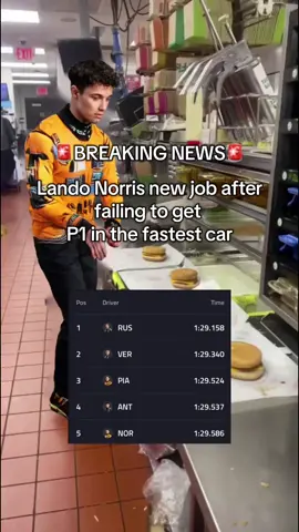 fastest burger flipper #f1 #formulaone #f1memes #landonorris #mclaren 