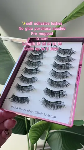 Classic self adhesive lashes #striplashextensions #selfadhesivelashes 