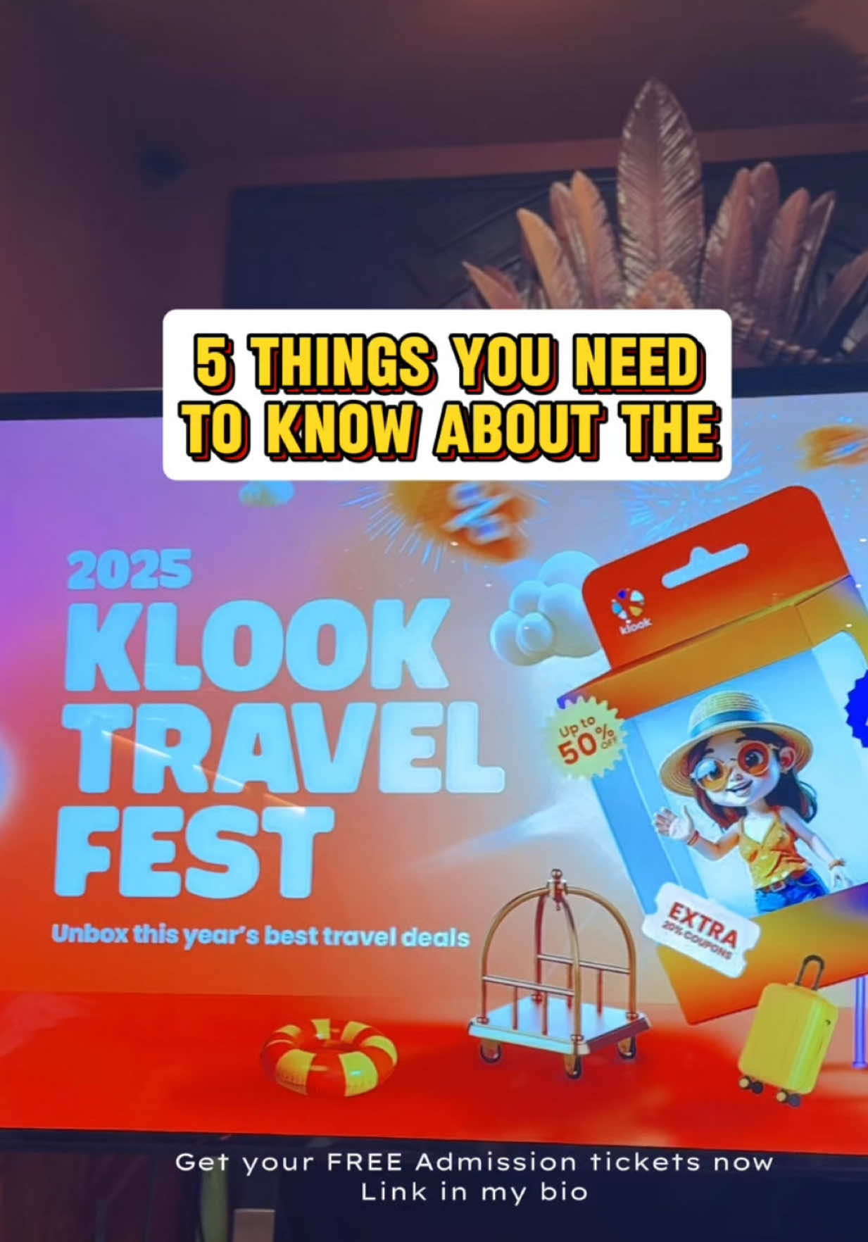 If you’ve been waiting for a sign to travel again 🤭 this is it. ✨ Klook Travel Fest 2025 is your chance to book those dream destinations with huge discounts, freebies, and fun experiences all in one place. See you at the SM Mall of Asia Main Atrium, Oct 10–12! 🧡 @Klook Philippines  #KTF2025 #klookkreator #KlookPH #KlookTravelFest2025 #TravHealingPH 