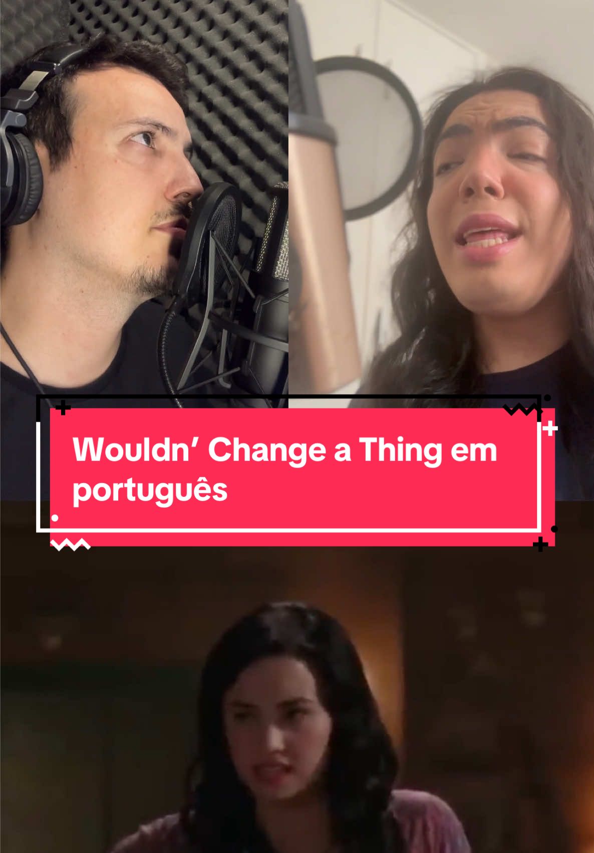 Cover em português de “Wouldn’t Change a Thing” com a letra da versão brasileira oficial cantada pela Jullie e com os versos do Joe Jonas em português agora!  Versão completa em breve no canal do @Renato Bernal 🩷 • • • • • #CampRock #Disney #DisneyChannel #DemiLovato #JoeJonas  