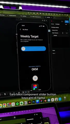 cara bikin micro interaction slide button di figma #figma #uiux #uidesign #tutorialfigma 