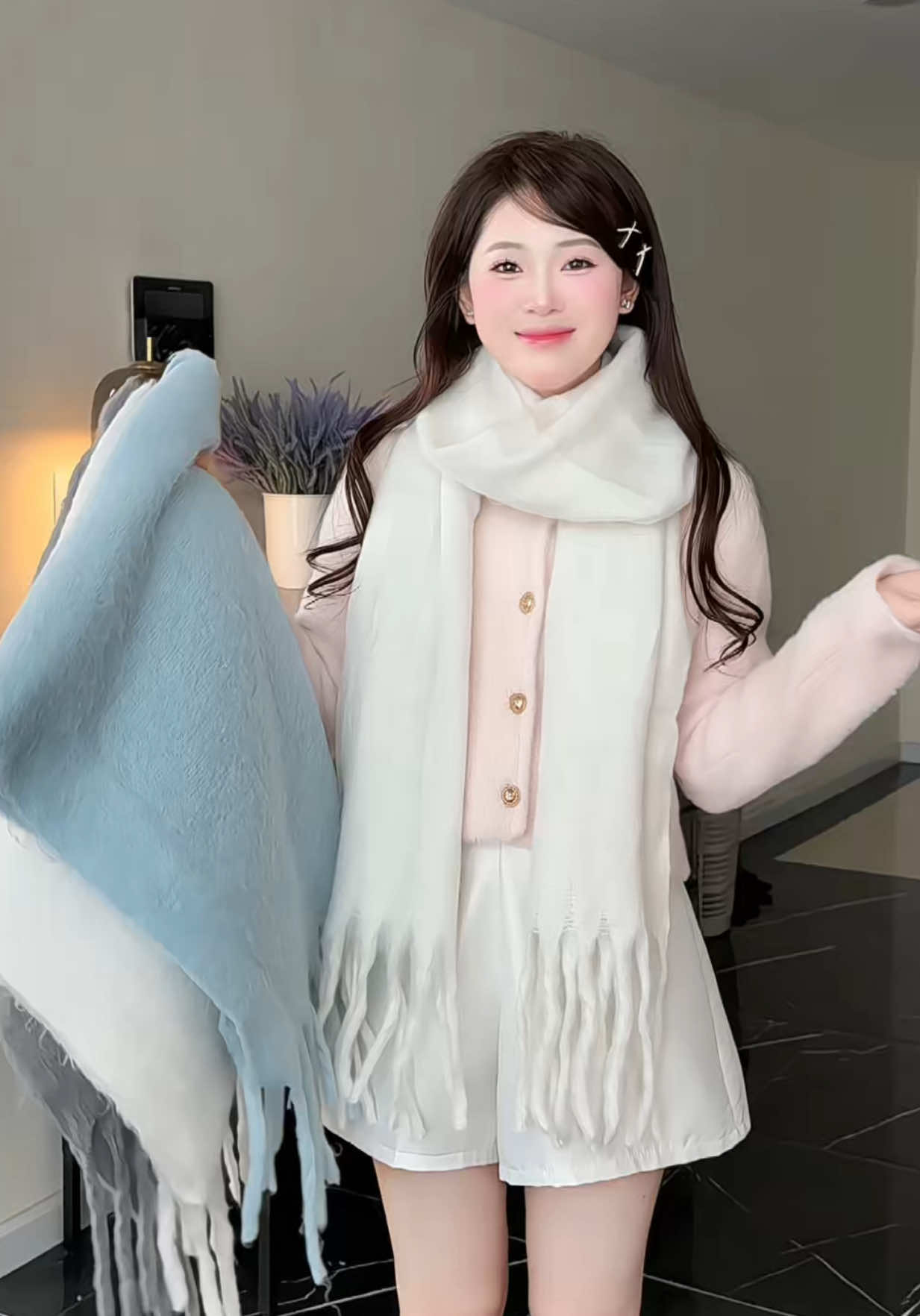 Khăn xinh form chuẩn giá siêu yêu  #phukienqo #thoitrang #changthoitrang #fashion #reviewlamdep  