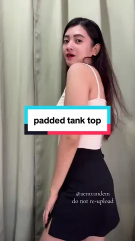 Ang ganda talaga nitong padded tank top #tanktop #paddedtanktop #aenttandem #vesttop #outfitcheck 