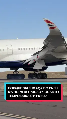 Porque sai aquela fumaça na hora do pouso? E quanto tempo dura um pneu de avião?  #pneu #aviao #pouso #pneudeaviao #aviacao 