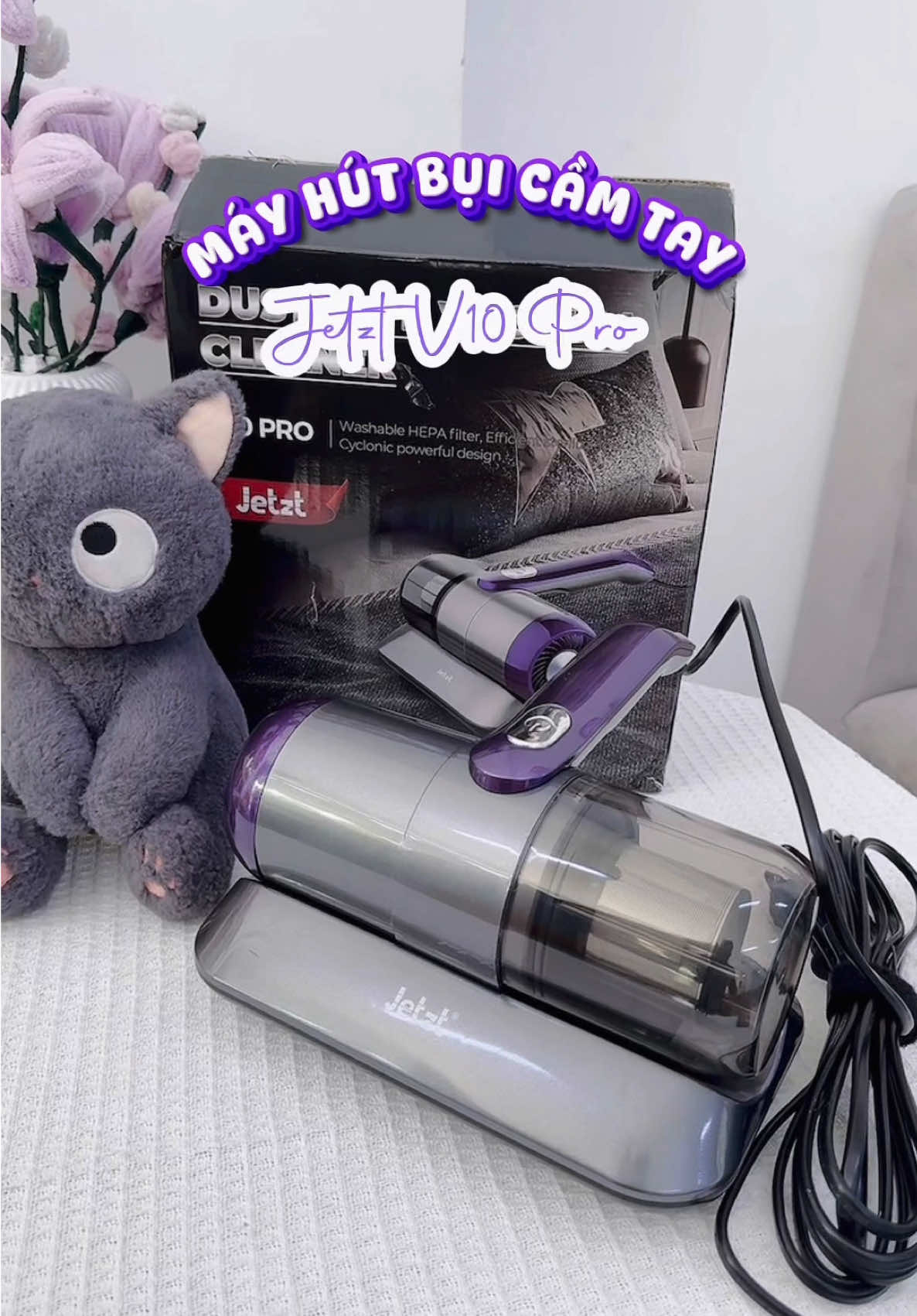 Máy hút bụi cầm tay Jetzt V10 Pro siêu xịn cả nhà nên tham khảo nha 👍🏻 #khanhinguyen #mayhutbuicamtay #mayhutbuijetzt #mayhutbuigiuongnem #xunghuong 
