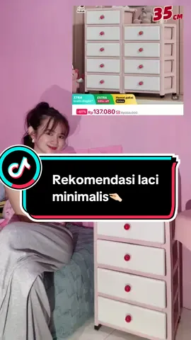 Lucu bangat laci nya🤏🏻#lacikecil #lemariminimalis #lemariplastik #lemaribaju #lemaripink 