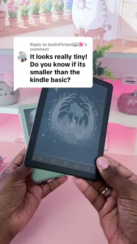 Replying to @lostInFiction📖🌸  yes same size screen as the kindle but still smaller because less border. 